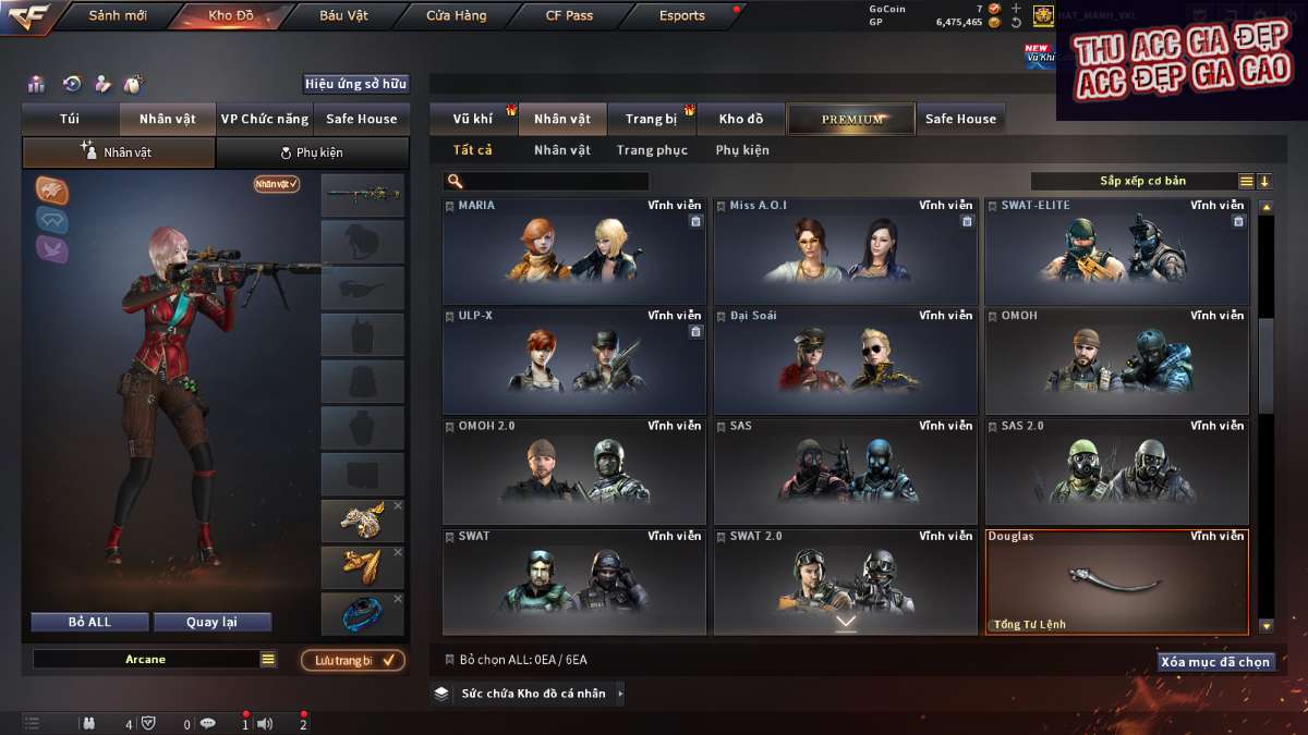 shop acc cf uy tin gia re